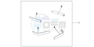 GL1800A ED drawing CHROME SADDLEBAG