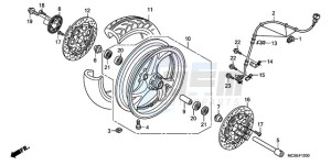 ST1300A9 ED / ABS MME drawing FRONT WHEEL