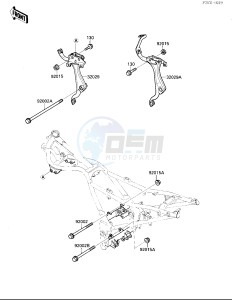 EX 250 F [NINJA 250R] (F2-F4) [NINJA 250R] drawing FRAME FITTINGS