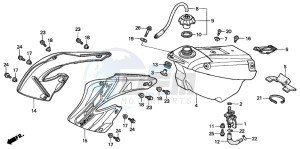 CR250R drawing FUEL TANK