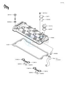 JET SKI ULTRA LX JT1500KJF EU drawing Cylinder Head Cover