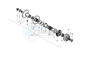 Fly 150 drawing Driven pulley