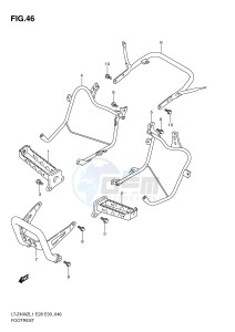 LT-Z400 (E28-E33) drawing FOOTREST