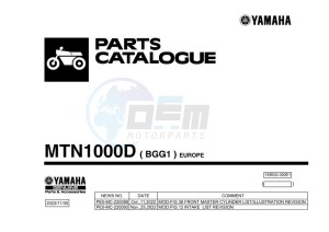 MT-10 SP MTN1000D (BGG1) drawing Infopage-1