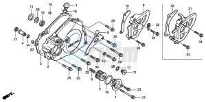 CRF450R drawing L. CRANKCASE COVER