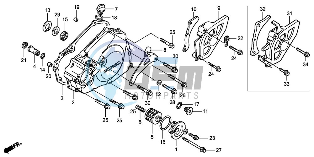 L. CRANKCASE COVER