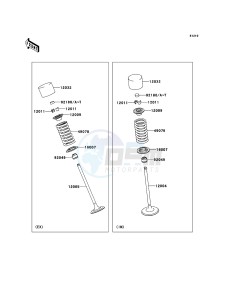 VERSYS KLE650A7F GB XX (EU ME A(FRICA) drawing Valve(s)