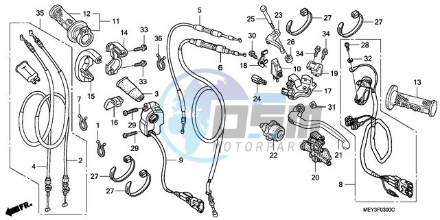 HANDLE LEVER/SWITCH/CABLE