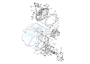 YFM X WARRIOR 350 drawing CRANKCASE COVER 1