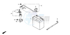 NX2502 drawing BATTERY