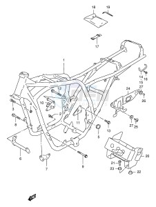 GSX400 (E30) drawing FRAME