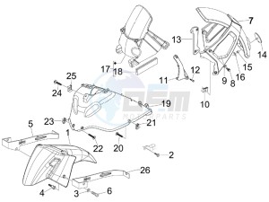 Nexus 300 ie e3 drawing Wheel housing - Mudguard