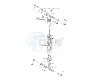 WR F 450 drawing REAR SHOCK ABSORBER