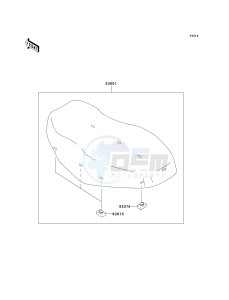 KVF 360 A [PRAIRIE 360 4X4] (A6F-A9F) A9F drawing SEAT