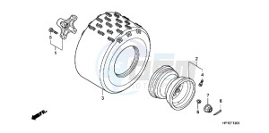 TRX450ERC drawing REAR WHEEL