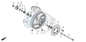 SH150S 125 drawing FRONT WHEEL