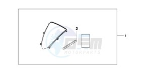 CBR600RR9 Europe Direct - (ED / SPC) drawing WINDSCREEN