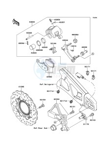 VERSYS_ABS KLE650DCF XX (EU ME A(FRICA) drawing Rear Brake