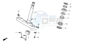 VF750CD drawing STEERING STEM