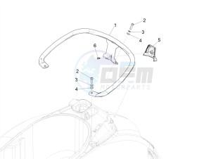 GTV 300HPE SEI GIORNI IE E4 ABS (NAFTA) drawing Rear luggage rack