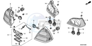 GL18009 UK - (E / AB MKH NAV) drawing REAR COMBINATION LIGHT