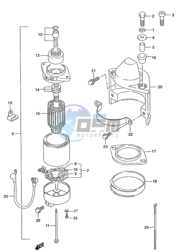 Starting Motor (1986 to 1999)