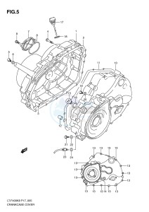 LT-F400 (P17) drawing CRANKCASE COVER