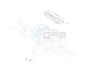 GTS 300 IE ABS E4 (APAC) drawing Meter combination - Cruscotto