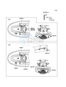 JET SKI STX-12F JT1200D6F FR drawing Labels