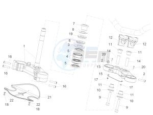 ETV 1200 Caponord Carabinieri drawing Steering