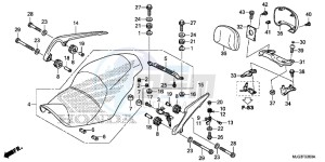 GL1800BD F6B Bagger - GL1800BD UK - (E) drawing SEAT