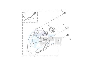 NS AEROX NAKED 50 drawing HEADLAMP