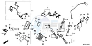 VFR800XB Crossrunner E drawing SUB HARNESS