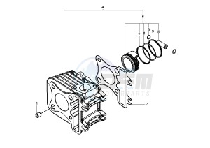 LX 4T 50 drawing Cylinder - Piston