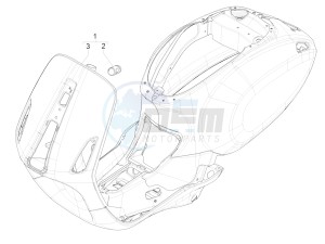 SPRINT 150 4T 3V IE ABS E3 (EMEA) drawing Frame/bodywork