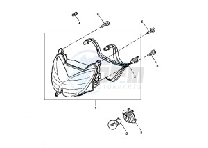 YQ AEROX R 50 drawing HEADLIGHT