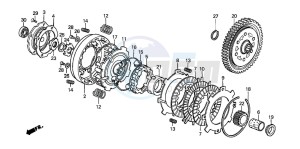 CRF70F drawing CLUTCH