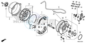 TRX420TE1F TRX420 Europe Direct - (ED) drawing REAR BRAKE PANEL