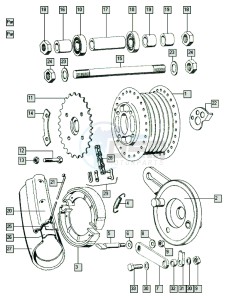 A3 50 drawing Rear wheel I