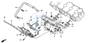 CB600F CB600F drawing AIR SUCTION VALVE