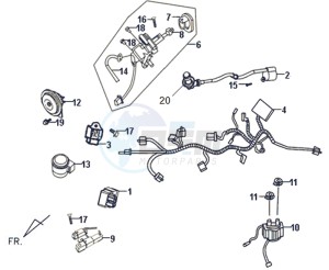 SYMPHONY 50 25KMH drawing WIRING HARNASS