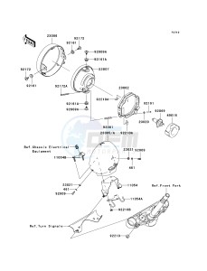 VN 900 C [VULCAN 900 CUSTOM] (7F-9FA) C7F drawing HEADLIGHT-- S- -