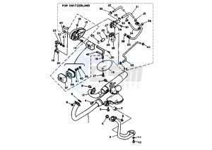 XV S VIRAGO 250 drawing EXHAUST