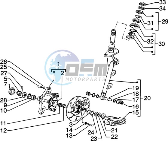 Steering column - disc brake