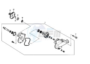 V RAPTOR 650 drawing WATER PUMP