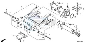 TRX500FMD TRX500FM Europe Direct - (ED) drawing SWINGARM