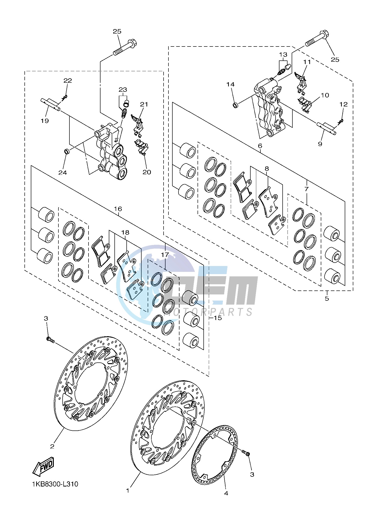 FRONT BRAKE CALIPER