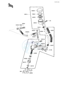 KZ 750 L [L3] drawing REAR MASTER CYLINDER