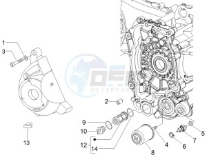 Runner 125 VX 4t drawing Flywheel magneto cover - Oil filter