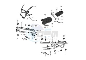 XR6 E - 50 cc drawing FRAME